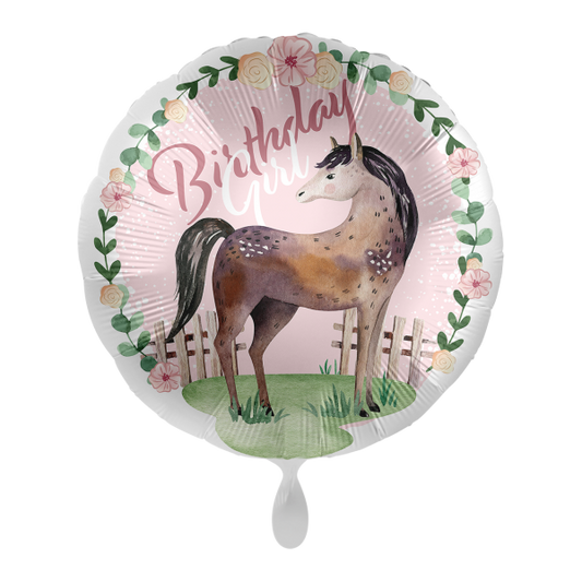 Ballon - Pferd - Birthday Girl