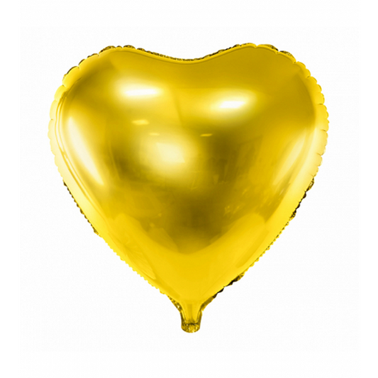 Ballon - Herz - Gold/Glanz - Ø 45cm