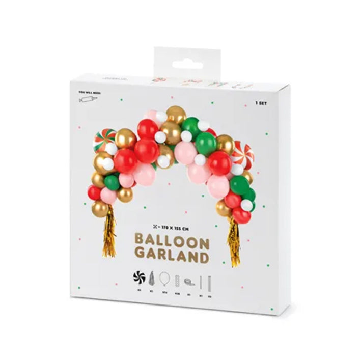 Ballongirlanden Set - Christmas Candy