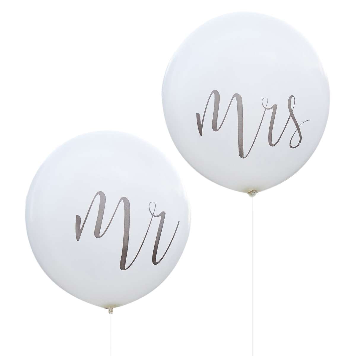 2 XXL Ballons - Mr und Mrs