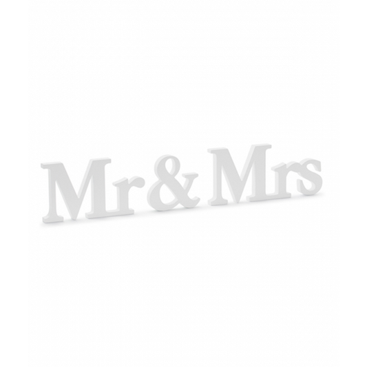 Holzdekoration - Mr & Mrs White