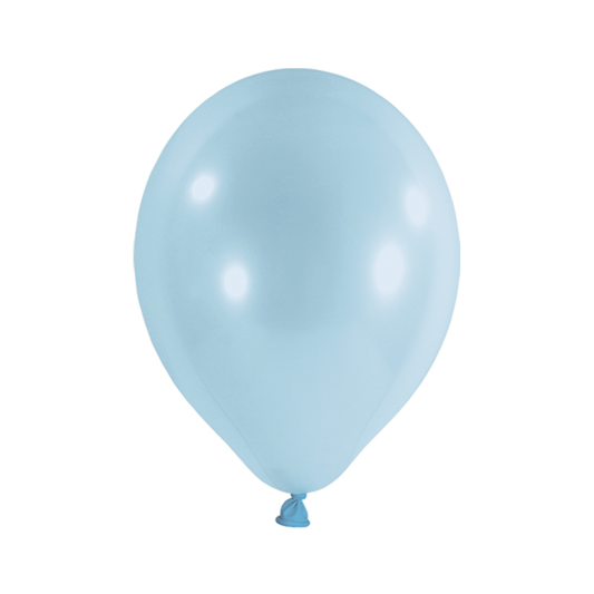 100 Luftballons - Ø 30cm - Pastell - Hellblau