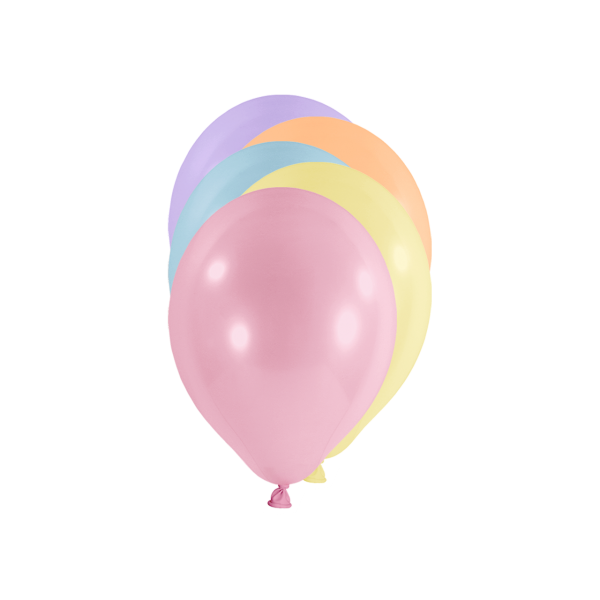 Miniballons - Pastell - Bunt -100 Stück -Ø 12cm
