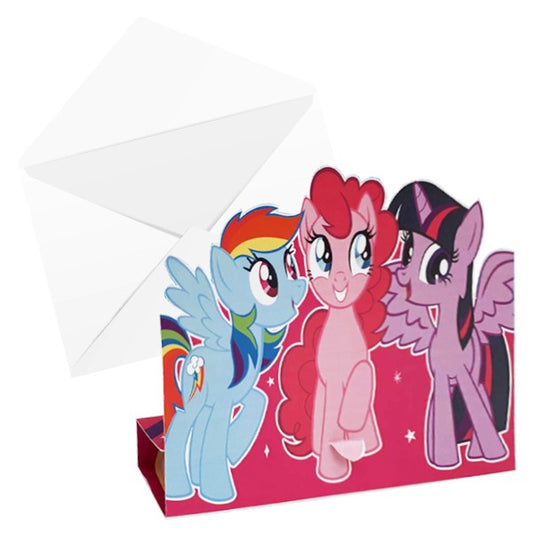 Einladungskarten - My Little Pony - 8 Stück