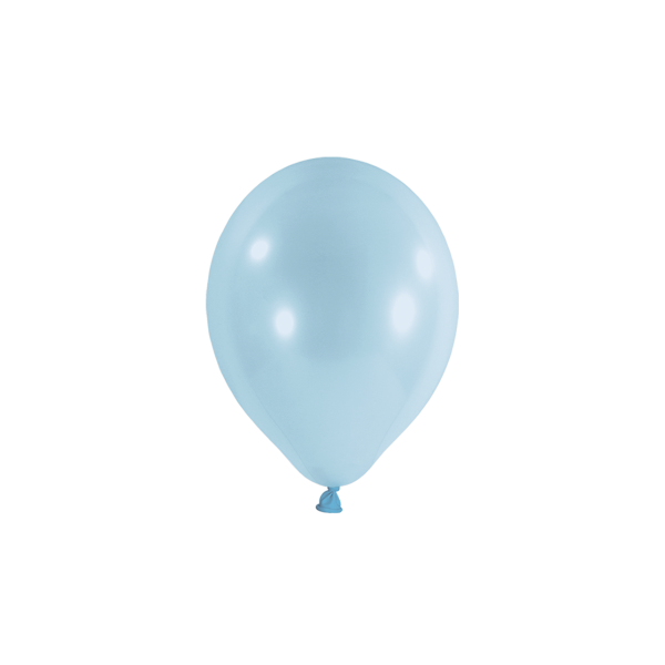 Miniballons - Pastell - Hellblau - 100 Stück -Ø 12cm