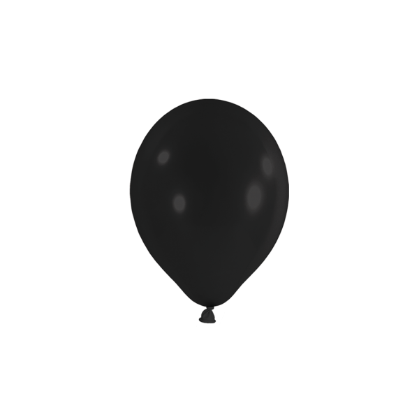 100 Miniballons - Schwarz - Ø 12cm