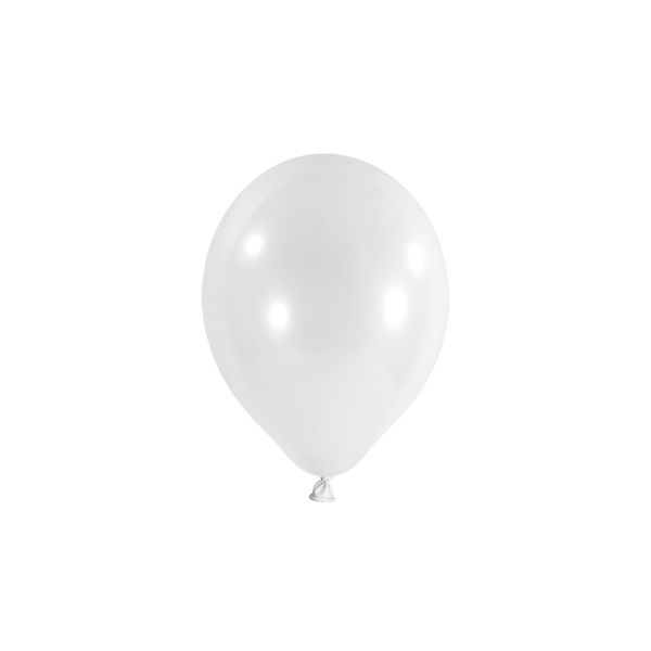 100 Miniballons - Weiß - Ø 12cm