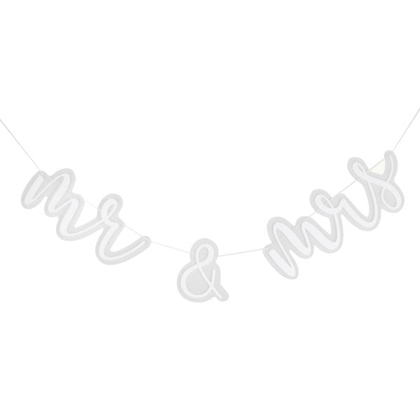 Girlande - Mr & Mrs - Acryl