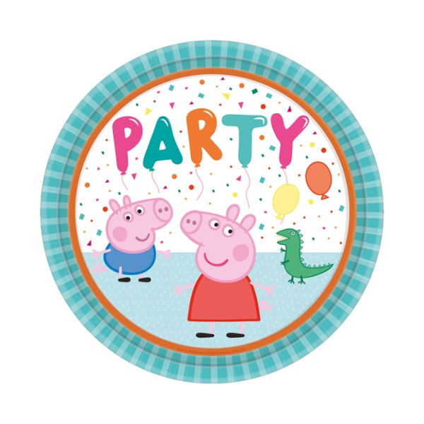 Pappteller - Peppa Pig Party - 8 Stück