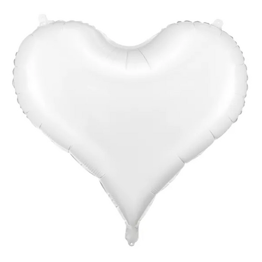 XXL Ballon - Herz - Weiß