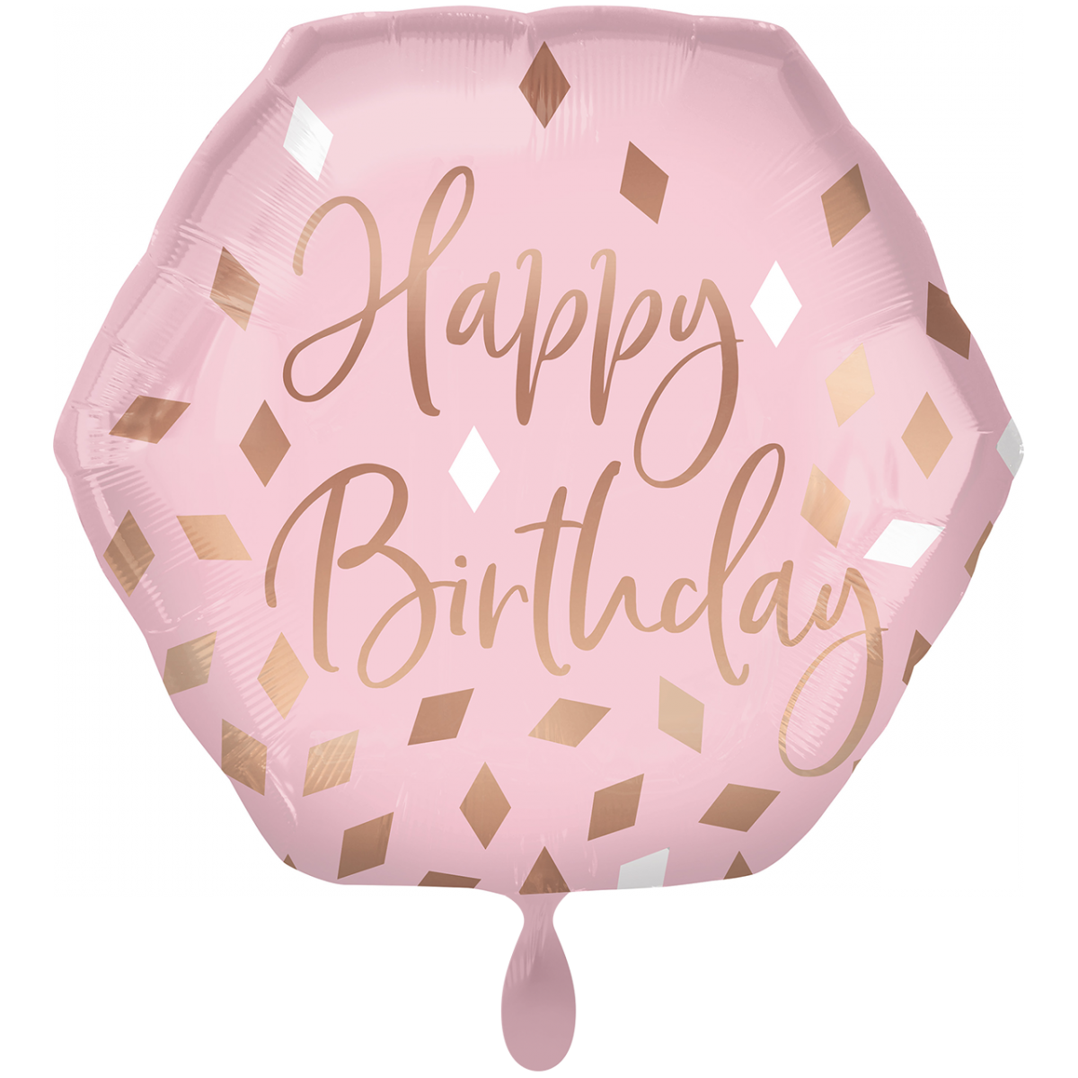 XXL Ballon - Happy Birthday - Rosa, Gold, Blush
