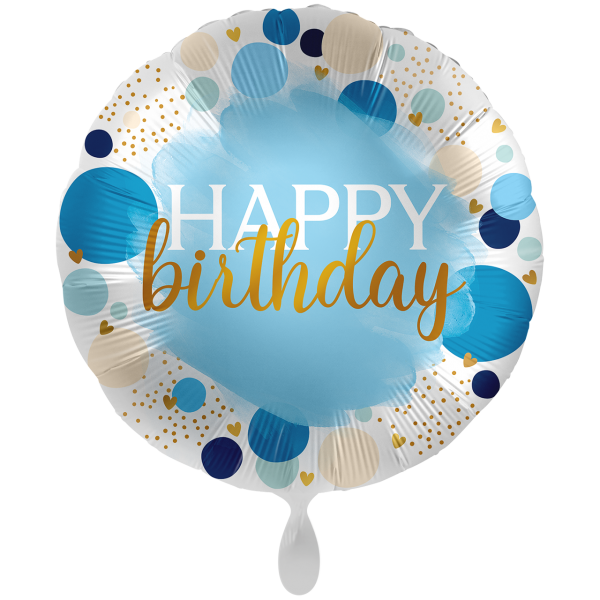 XXL Balloon - Happy Birthday - Blau