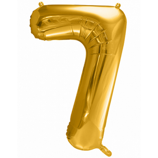 XXL Ballon Zahl - Nummer 7 - Gold