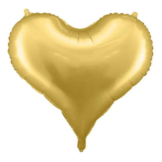 XXL Ballon - Herz - Gold/Matt - Ø 75cm